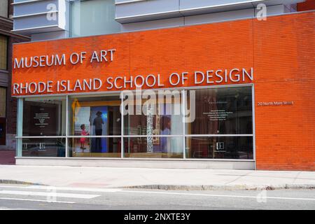 PROVIDENCE, RI, -5. MÄRZ 2022 - Blick auf das Kunstmuseum der Rhode Island School of Design (RISD), einer privaten Kunst- und Designschule in Providence, Rhod Stockfoto