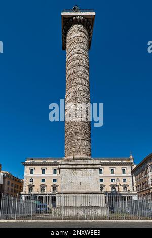 Markus-Aurel-Säule, Rom, Italien Stockfoto