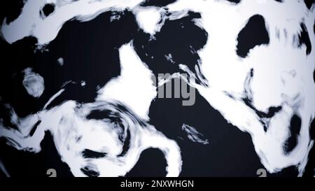 Abstrakter Hintergrund von bunten Wasserwellen und Wellen, flüssiger Farbe. Design. Wirkung von 3D-Siedewasser Stockfoto