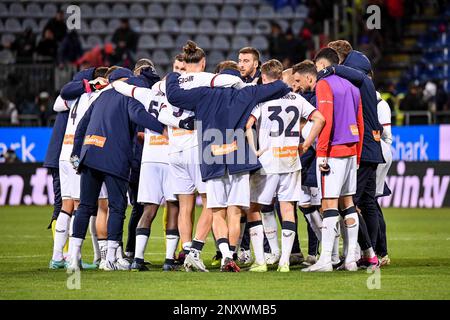 Unipol Domus, Cagliari, Italien, 01. März 2023, Team Genua beim Spiel Cagliari Calcio gegen Genua CFC – italienischer Fußball Serie B. Stockfoto