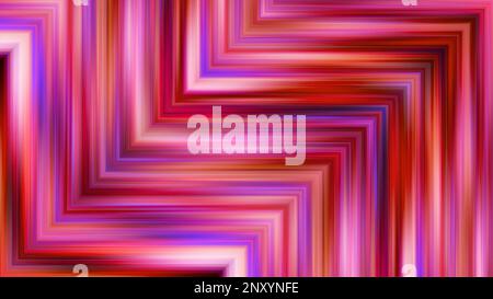 Farbenfroher Hintergrund gestreifter geometrischer Ecken. Bewegung. Geometrisches Muster mit bunten Streifen. Dreieckige Ecken aus bunten Streifen i Stockfoto