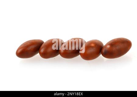 Süßigkeiten Sie auf weißem Hintergrund Stockfoto