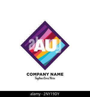 Ursprüngliches Logo mit farbenfrohem Vorlagenvektor. Stock Vektor