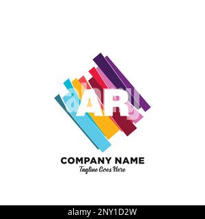 Ursprüngliches Logo mit farbenfrohem Vorlagenvektor. Stock Vektor