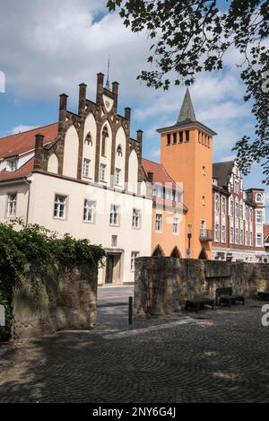 Altes Rathaus, Luebbecke, Minden-Luebbecke, Minden, Ostwestfalen-Lippe, Nordrhein-Westfalen, Deutschland Stockfoto