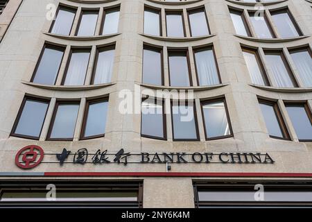 Bank of China, Zweigstelle Potsdamer Platz, Berlin, Deutschland Stockfoto