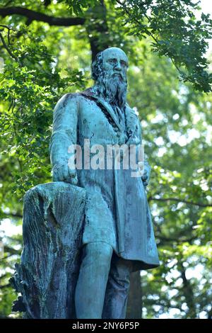 Denkmal, Turnervater Friedrich Ludwig Jahn, Hasenheide, Neukoelln, Berlin, Deutschland Stockfoto