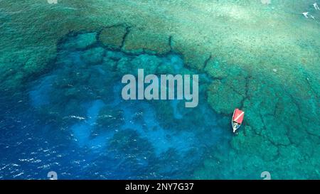 Yap Island, Lagune, Pazifik, Yap, Caroline Islands, Föderierte Staaten von Mikronesien, Ozeanien Stockfoto