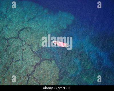 Yap Island, Lagune, Pazifik, Yap, Caroline Islands, Föderierte Staaten von Mikronesien, Ozeanien Stockfoto