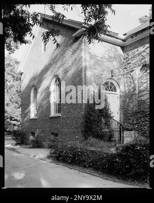 Universität N.C. Bibliothek, Chapel Hill, Orange County, North Carolina. Carnegie Survey of the Architecture of the South (Carnegie-Umfrage zur Architektur des Südens). Usa, North Carolina, Orange County, Chapel Hill, Fanlights, Bibliotheken, Universitäten und Hochschulen. Stockfoto