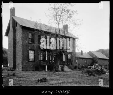 Antrim House, Brown's Cove, Albemarle County, Virginia. Carnegie Survey of the Architecture of the South (Carnegie-Umfrage zur Architektur des Südens). United States Virginia Albemarle County Brown's Cove, Häuser, Mauerwerk. Stockfoto