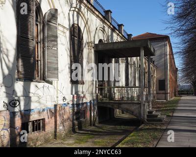 COLLEGNO, ITALIEN - CIRCA JANUAR 2023: La Certosa ehemaliges Kloster und Nervenklinik Stockfoto