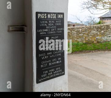 The Pigs Nose Pub, East Prawle Village, Devon, England, UK Stockfoto