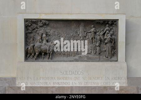 Denkmal für General Jose de San Martin, Bas-Relief, Plaza San Martin, Lima, Peru Stockfoto