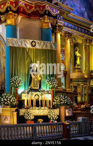 Basilika und Kloster Santo Domingo oder Kloster des Heiligen Rosenkranzes, Altar, Lima, Peru Stockfoto