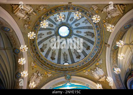 Basilika und Kloster Santo Domingo oder Kloster des Heiligen Rosenkranzes, Deckenkuppel, Lima, Peru Stockfoto