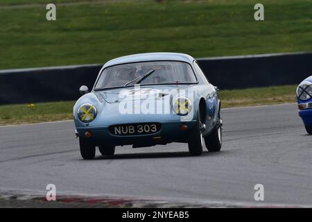 Brian Arculus, Lotus Elite, HSCC Historic Road Sports Championship, zwanzig Minuten Rennsport mit Produktionssportarten und GT-Autos, die gebaut wurden A Stockfoto