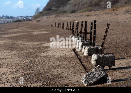 Der zweite Weltkrieg verteidigt Bawdsey Ferry Suffolk UK Stockfoto
