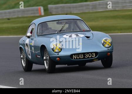 Brian Arculus, Lotus Elite, HSCC Historic Road Sports Championship, zwanzig Minuten Rennsport mit Produktionssportarten und GT-Autos, die gebaut wurden A Stockfoto