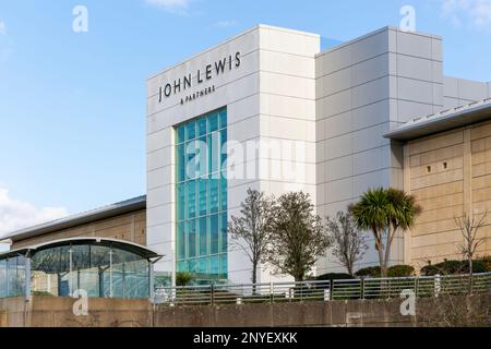 John Lewis Haltestelle, Einkaufszentrum, Cribbs Causeway, Patchway, Bristol, England, UK Stockfoto