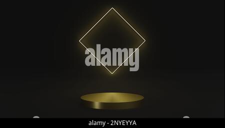 Minimalismus abstrakter Hintergrund, Sockel. 3D Abbildung. Für Produkte Präsentation anzeigen. Stockfoto