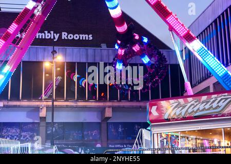 Derby City Messe auf dem Marktplatz Februar 2023 Stockfoto