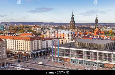 Bilder aus Dresden an der Elbe Landeshauptstadt von Sachsen Stockfoto
