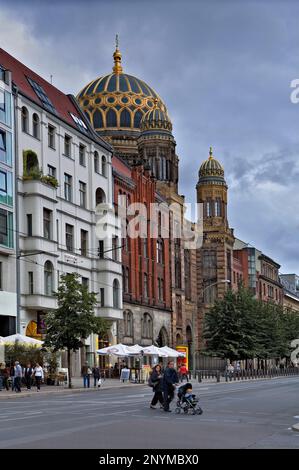 Jewish Center oder neue Synagoge. Oranienburger B70. Berlin. Deutschland Stockfoto