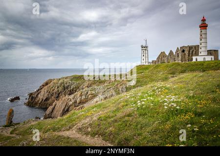Leuchtturm von St. Mathieu Stockfoto