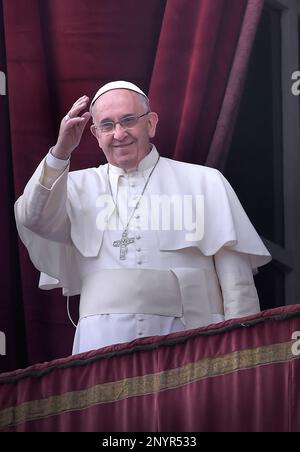 13. März 2023 markiert 10 Jahre Papst Franziskus. Im Bild: Stockfoto