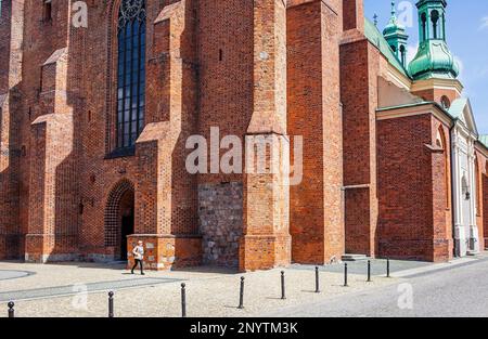 Kathedrale in Ostrow Tumski Island, Poznan, Polen. Stockfoto