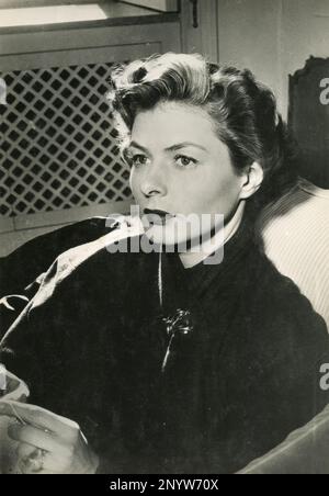 Schwedische Schauspielerin Ingrid Bergman im Film Journey to Italy, USA 1954 Stockfoto