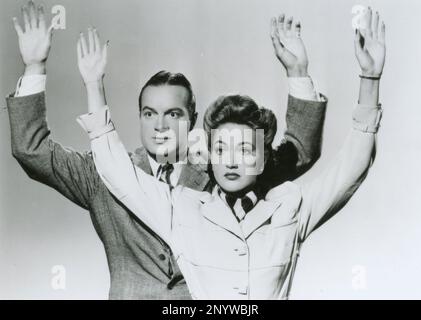 Der amerikanische Schauspieler Bob Hope und die Schauspielerin Dorothy Lamour in dem Film "USA 1943" Stockfoto