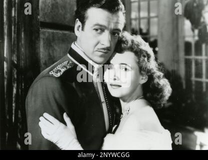 Englischer Schauspieler David Niven und Schauspielerin Teresa Wright im Film Enchantment, USA 1948 Stockfoto