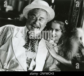 Der amerikanische Schauspieler Alan Hale Sr und die Schauspielerin Barbara Stanwyck im Film Stella Dallas, USA 1937 Stockfoto