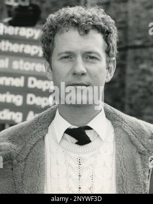 Englischer Schauspieler Derek Thompson, UK 1986 Stockfoto