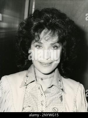 Amerikanische Country- und Western-Sängerin und Songwriterin Loretta Lynn, USA 1985 Stockfoto