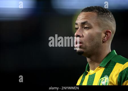 DOETINCHEM - 02/03/2023, EINDHOVEN - Gregor Breinburg von ADO Den Haag während des Viertelfinales des TOTO-KNVB-Cup-Spiels zwischen PSV Eindhoven und ADO Den Haag im Phillips-Stadion am 2. Februar 2023 in Eindhoven, Niederlande. ANP JEROEN PUTMANS Stockfoto