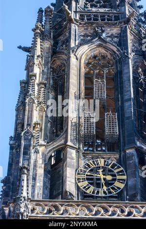 Münster: Täuferkörbe in der Kirche St. Lamberti. Die drei verbleibenden Führer des Anabaptisten Reiches von Munster, Jan van Leiden, Bernd Stockfoto