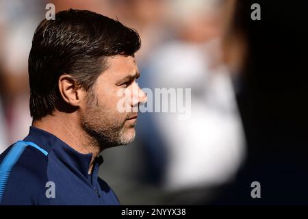 Tottenham Hotspur Manager Mauricio Pochettino - Tottenham Hotspur gegen Burnley, Premier League, Wembley Stadium, London - 27. August 2017. Stockfoto