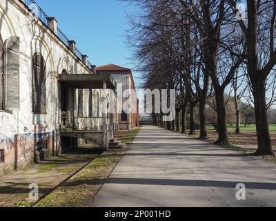 COLLEGNO, ITALIEN - CIRCA JANUAR 2023: La Certosa ehemaliges Kloster und Nervenklinik Stockfoto