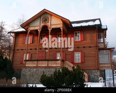 Villa Alica, Starý Smokovec, Ótátrafüred, Slowakische Republik, Europa Stockfoto