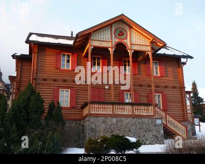 Villa Alica, Starý Smokovec, Ótátrafüred, Slowakische Republik, Europa Stockfoto