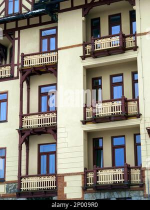 Grandhotel, Starý Smokovec, Ótátrafüred, Slowakische Republik, Europa Stockfoto