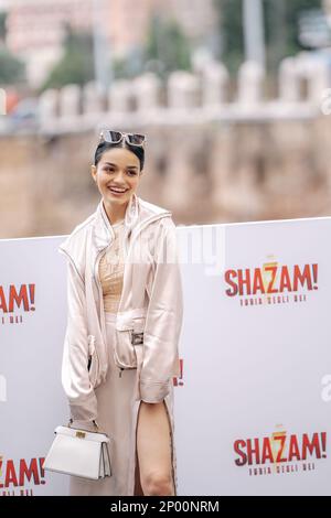 Rom, Italien. Am 02. März 2023 besucht Rachel Zegler den Fotoanruf für ''Shazam! Fury of the Gods' im Palazzo Manfredi am 02. März 2023 in Rom, Italien. (Foto: Luca Carlino/NurPhoto)0 Kredit: NurPhoto SRL/Alamy Live News Stockfoto