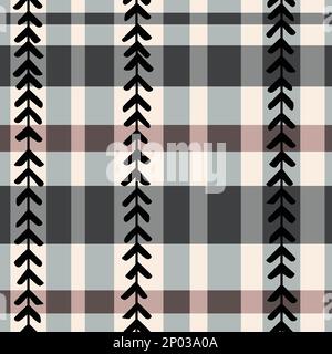 Vector Contemporary Abstract Checker Nahtloses Muster für Produkte oder Geschenkpapierdrucke. Stock Vektor