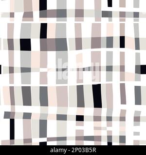 Vector Contemporary Abstract Checker Nahtloses Muster für Produkte oder Geschenkpapierdrucke. Stock Vektor