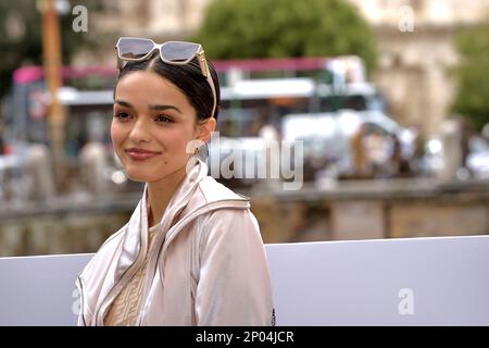 Rom, Italien. 02. März 2023. Schauspielerin Rachel Zegler besucht den Fotoanruf für "Shazam! Fury of the Gods' im Palazzo Manfredi am 02. März 2023 in Rom, Italien. Kredit: dpa/Alamy Live News Stockfoto