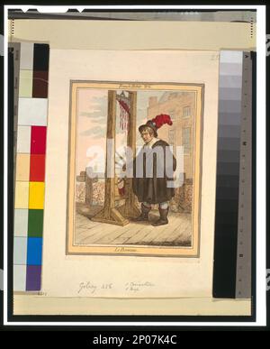 Le Boureau Js. Gy. d. & ft.. British Cartoon Prints Collection , Katalog von Drucken und Zeichnungen im British Museum. Abteilung I, politische und persönliche Satires, v. 7, nein 9201. Tierney, George, 1761-1830. , Guillotines (Strafgeräte),1790-1800. , Henker, 1790-1800. , Frankreich, Geschichte, Revolution, 1789-1799. Stockfoto