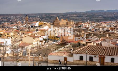 Vista de la ciudad de Guadix desde un mirador, Granada, España Stockfoto